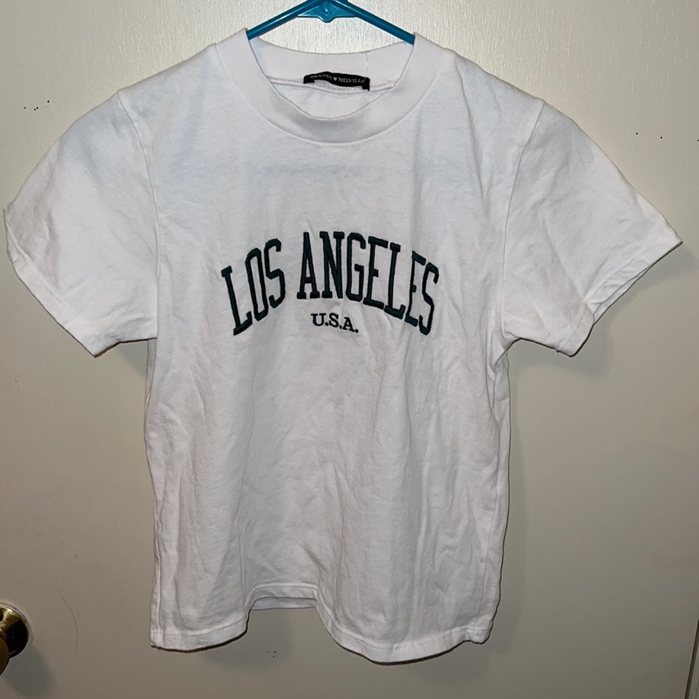 White short sleeve los angeles t-shirt